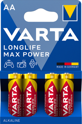 Батарейка VARTA LONGLIFE MAX POWER AA BLI 4 шт 339229 фото