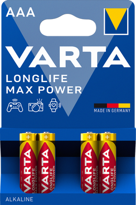 Батарейка VARTA LONGLIFE MAX POWER AAA BLI 4 шт 257364 фото