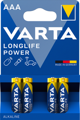 Батарейка VARTA LONGLIFE POWER AAA BLI 4 ш 197486 фото