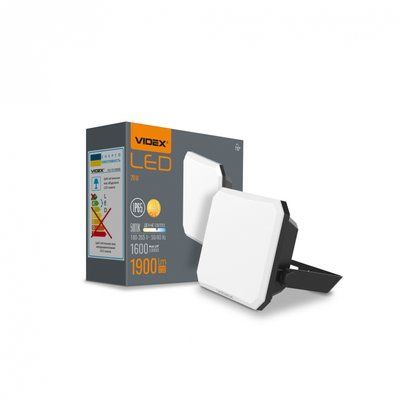LED прожектор VIDEX F3 20W 5000K 220V Black 394521 фото