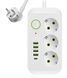 Мережевий фільтр 2 метри 3 розетки + 4USB+Type-C 694355 фото 1