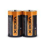 Батарейка сольова Videx R2OP/D 2шт SHRINK  986244 фото