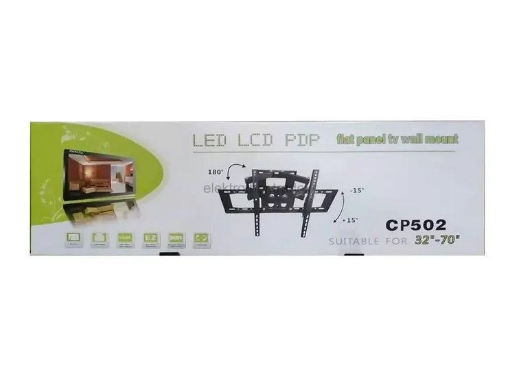 Настінне кріплення для телевізора консольне 32"-70" CP502 295793 фото