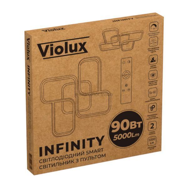 Світильник LED smart INFINITY VIOLUX 90W 3000-4000-5000K IP20 білий 575913 фото