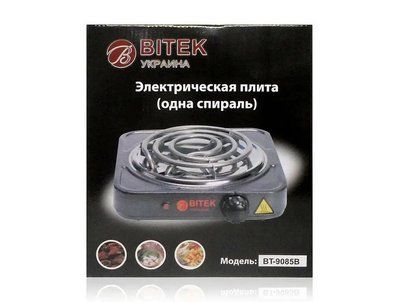 Електроплита 1 спіраль 1000Вт 138мм BITEK BT-9085B 701484 фото